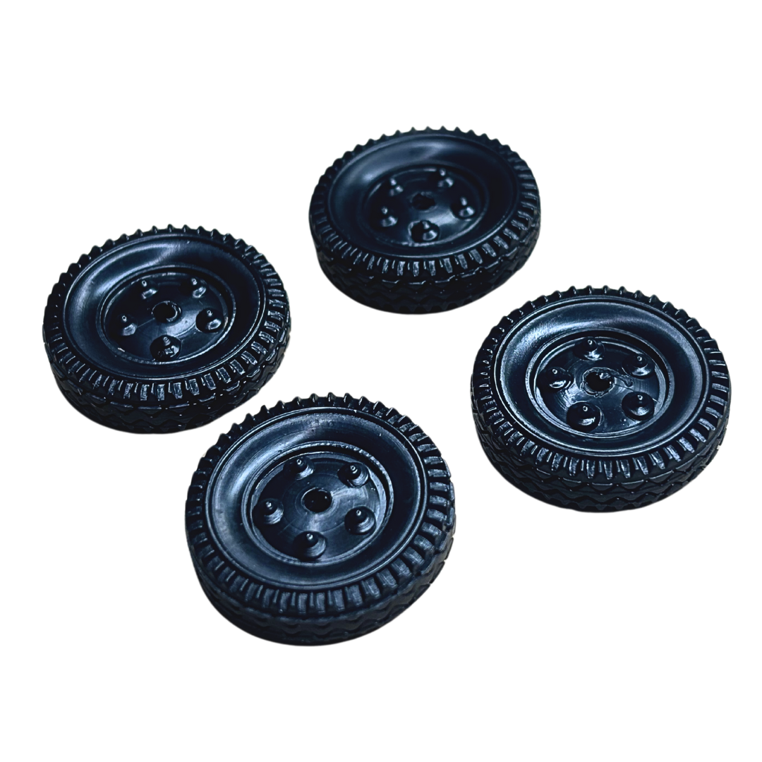 Robotic Wheel - Pack of 4 (25mm x 10mm)