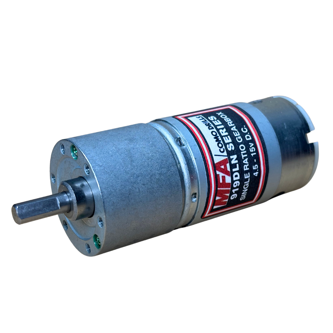 919DLN Series 540LN DC Motor + Gearbox , Noise Attenuated ( 4.5 - 15v )