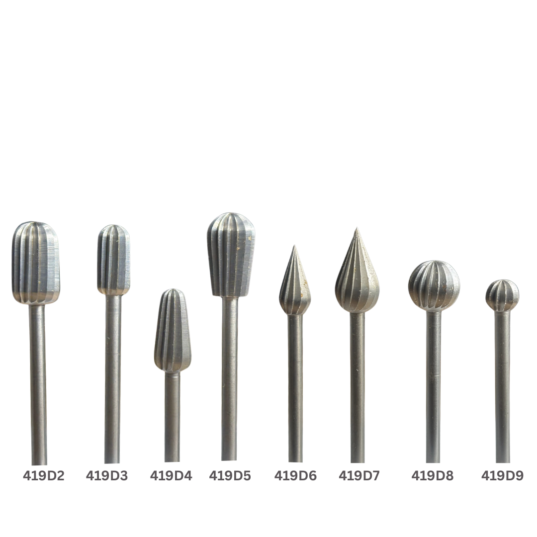 Vulcanite Anti-Clog Burrs - Mini Drill Accessories
